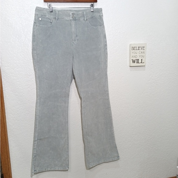 We The Free CRVY Foxy Velvet Pants, Silver, Size 34, EUC! - Picture 2 of 7